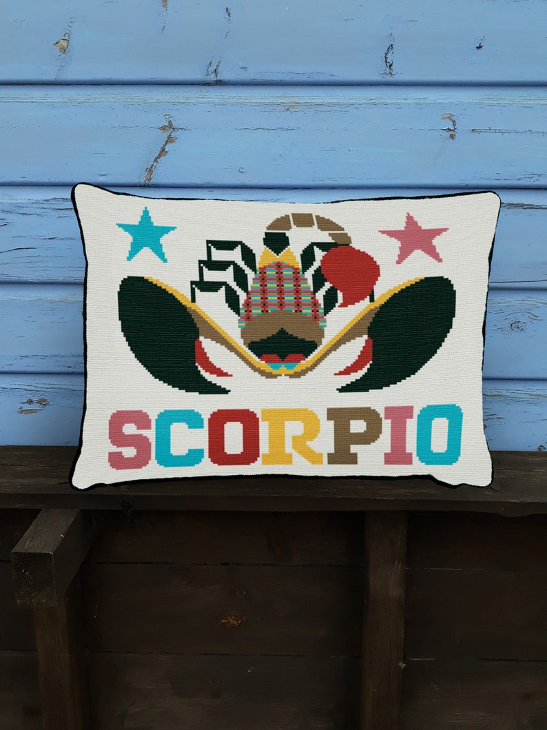 Scorpio cross stitch kit small image 1
