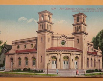 First Methodist Church (Alameda, California) Antique Vintage Postcard (MP7)
