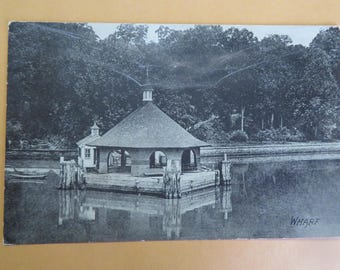 Mount Vernon, Virginia: Mount Vernon Wharf 1900s Vintage Postcard
