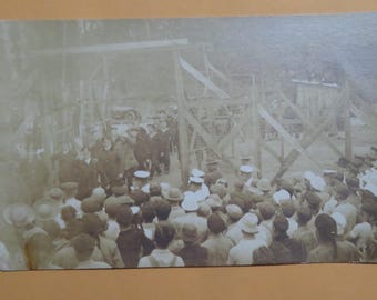Early US Military Navy USN Homecoming RPPC Vintage Postcard