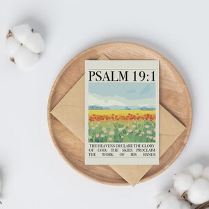 Psalm 19: 1 Grußkarten Bundle, Inspirational Note Cards, Kartenset für jeden Anlass, Blessed Card Collection, Grußkarte