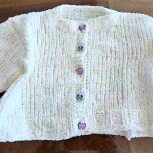 Soft chenille sweater for baby