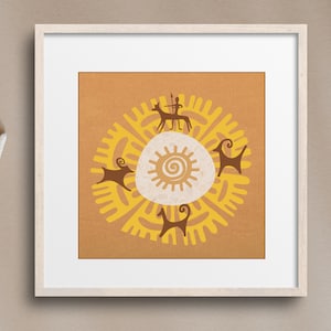 Kyrgyzstan, Central Asian wall art, Traditional patterns, Ancient Drawing, Cultural heritage, Wall décor, Unique design, Ethnic artwork