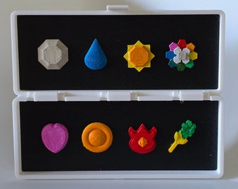 Insignias de gimnasio impresas en 3D hechas por fans