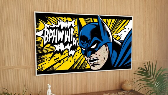 Frame TV Art Pop Art Batman Colorful Pop Digital - Etsy