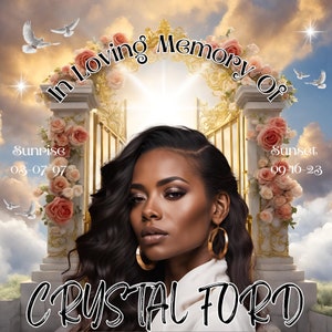 Gold and White Memorial Design Template, PNG T-shirt Design, Rest in Peace, In Loving Memory of, Forever In our Hearts, Celebrate Life
