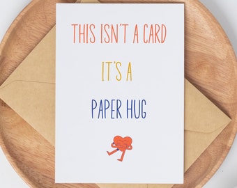 Sending Condolences, Paper Hug Cards, Sending A Hug Sympathy Card, Thinking Of You, Get Well Soon