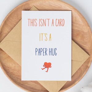 Sending Condolences, Paper Hug Cards, Sending A Hug Sympathy Card, Thinking Of You, Get Well Soon