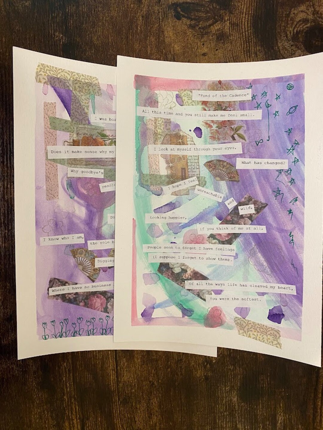 DUO Poems reaper and fond of the Cadence Original Etsy