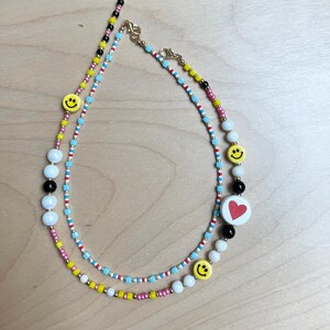 Beaded Necklace, Summer Jewelry, Chocker, Colored Necklace, Seed Bead Choker