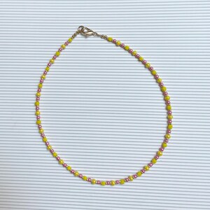 Colorful Beaded Necklace, Summer Concerts Jewelry, Bright and Happy Chocker, Seed Bead Necklace, Gift for Her