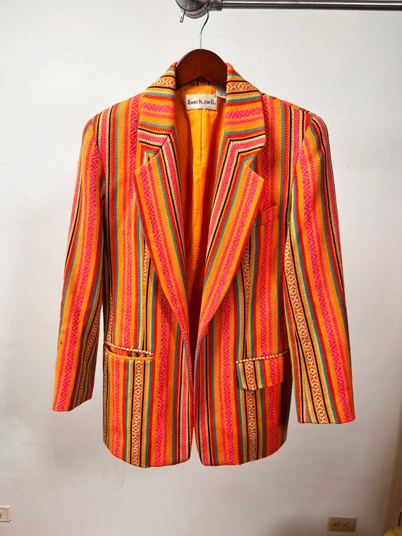 Anne Klein II Colorful Striped Blazer - Vintage wi