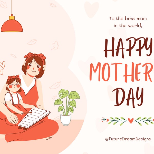 Printable Mother's Day Card; most adorable Mother's Day card