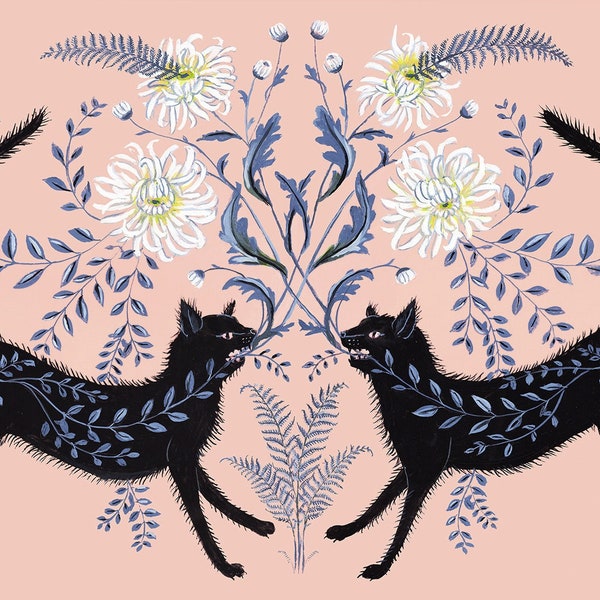 Chrysanthemum Cats - Print