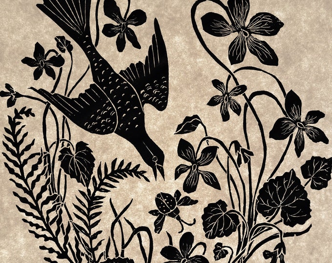 The Bird and the Beetle - Print