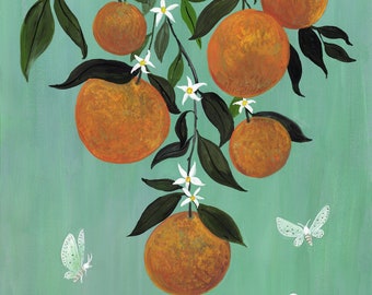 Moths in the Orange Tree - Print