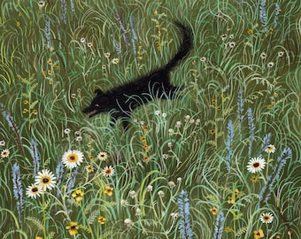 Dog in a Meadow - Print