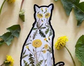 Dandelion Cat Sticker