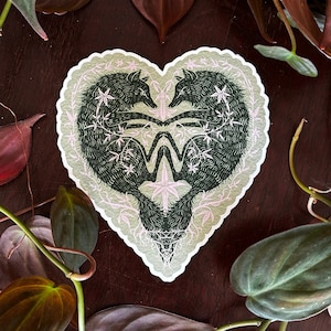 Pegatina Amor de Lobo - Verde