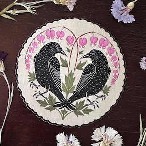 Bleeding Heart Crows - Sticker