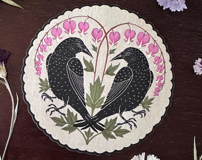 Bleeding Heart Crows - Sticker