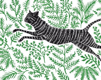 Running through Ferns - Print