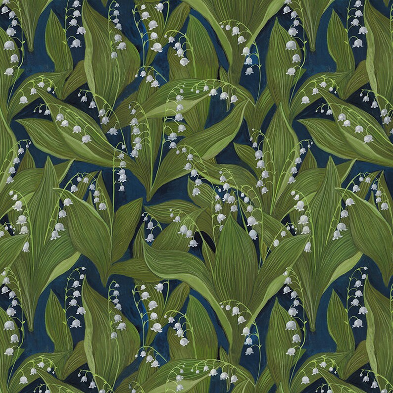 Lily of the Valley Field Print Etsy