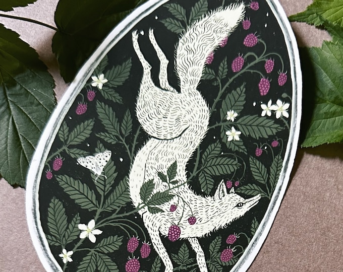Raspberry Fox - Sticker