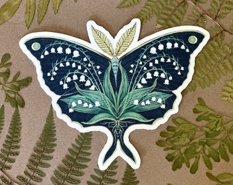 Lily of the Valley Moth Sticker