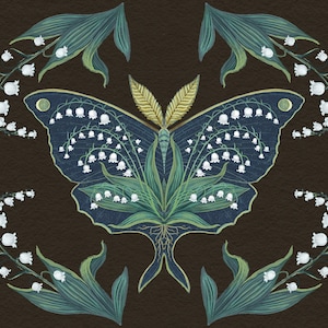 Lily of the Valley Moth - Print
