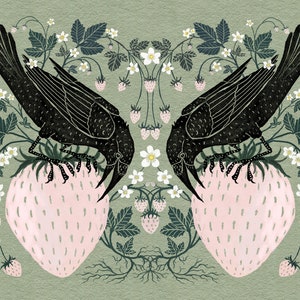 Strawberry Crows - Wydruk