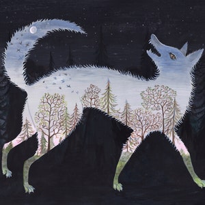 The Evening Wolf - Print