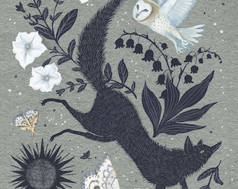 Fox and Owl - Print