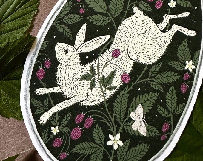 Raspberry Rabbit - Sticker