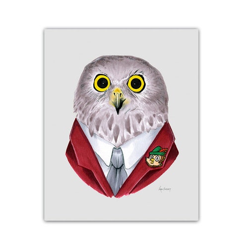 Powerful Owl Print 5x7 - Etsy