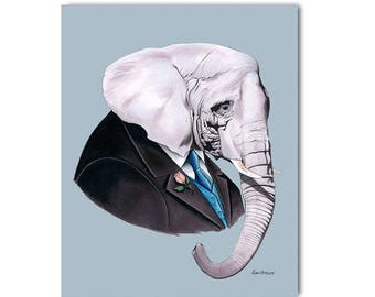 Elephant print 8x10