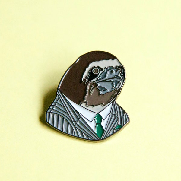 Enamel Pin - Sloth Gentleman - Ryan Berkley Illustration - Pin - Business Sloth