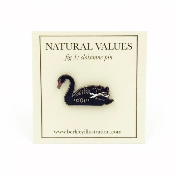 Diskurs sammenhængende systematisk Enamel Pin Black Swan Bird Pin Natural Values Ryan | Etsy