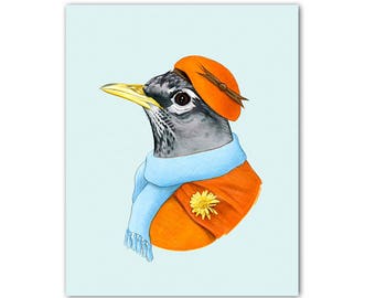 Robin Lady art print by Ryan Berkley 11x14