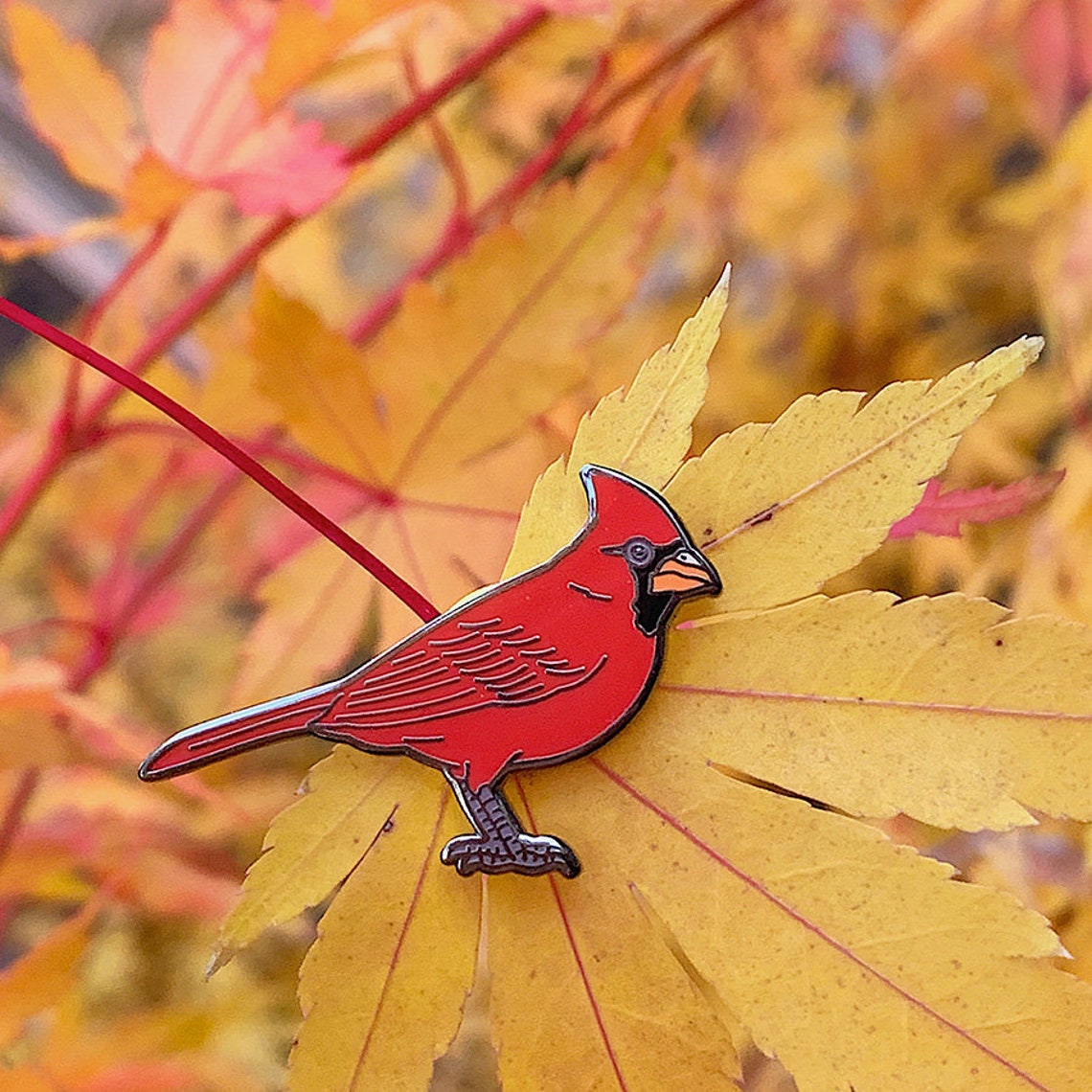 Enamel Pin Cardinal Nature Pin Natural Values Ryan Etsy