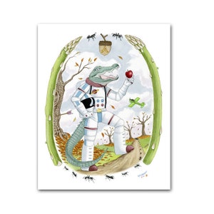 La letra A - Alphabet Art Print por Ryan Berkley 11x14