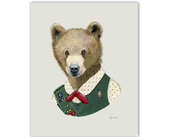Scout Bear print 5x7
