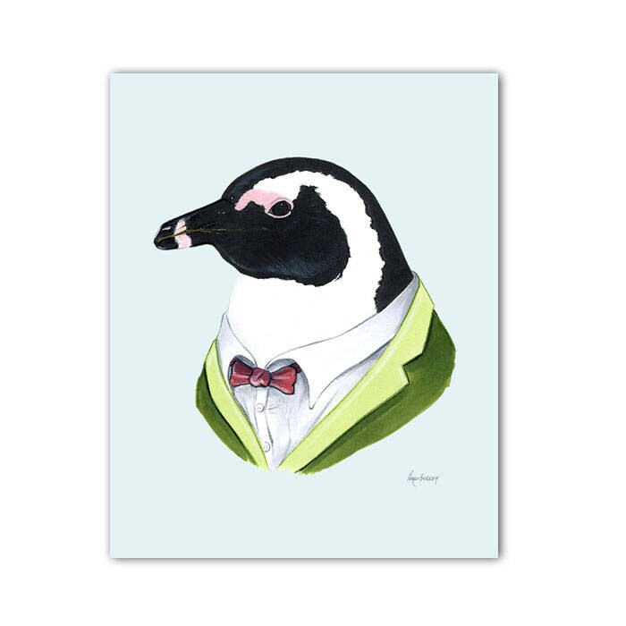 Penguin Print 8x10 - Etsy