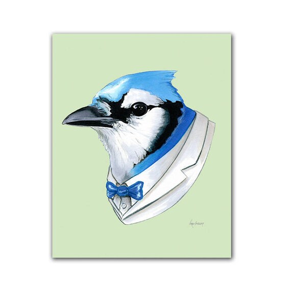 Items similar to Blue Jay print 8x10 on Etsy