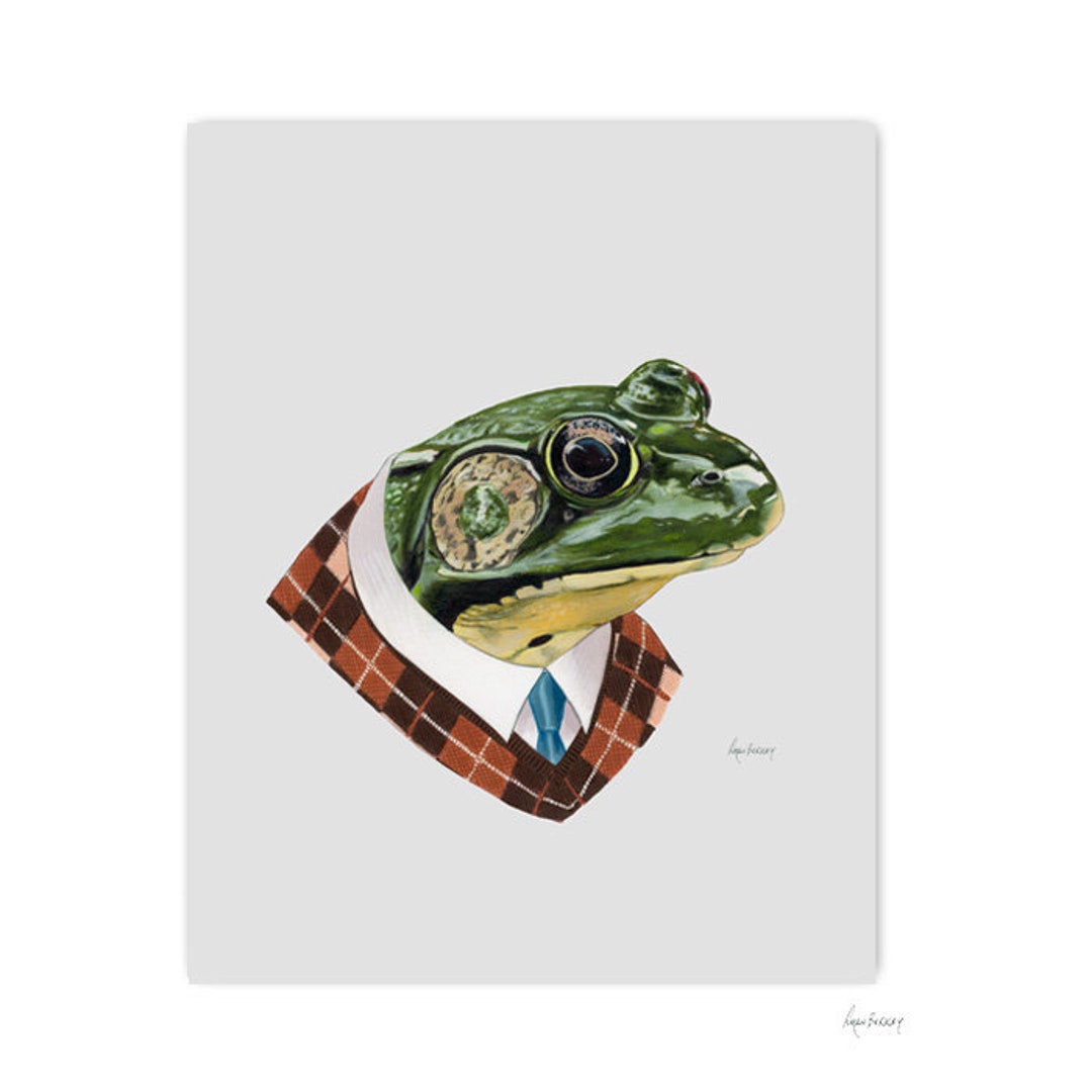 Frog Art Print Animal Art Nursery Art Nursery Decor - Etsy