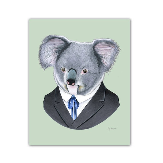 Koala art print 8x10