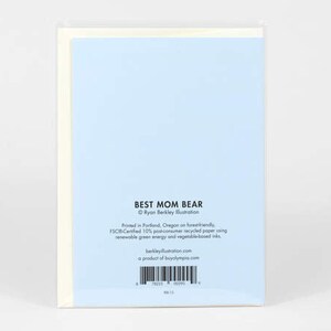 Mothers Day Card Best Mom Ever Mama Bear Blank Inside Berkley Illustration Ryan Berkley Dapper Animals image 2