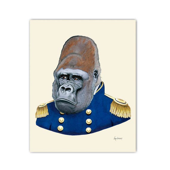 Gorilla print 8x10