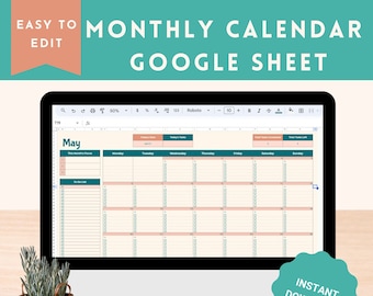 Google Sheets Digital Calendar Todo List To Do List Academic planner Homeschool Planner Task Tracker Project Management Perpetual Calendar