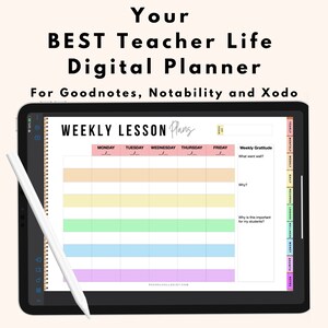 Teacher Planner 2022-2023 Printable, Lesson Planner, Teaching Planner ...